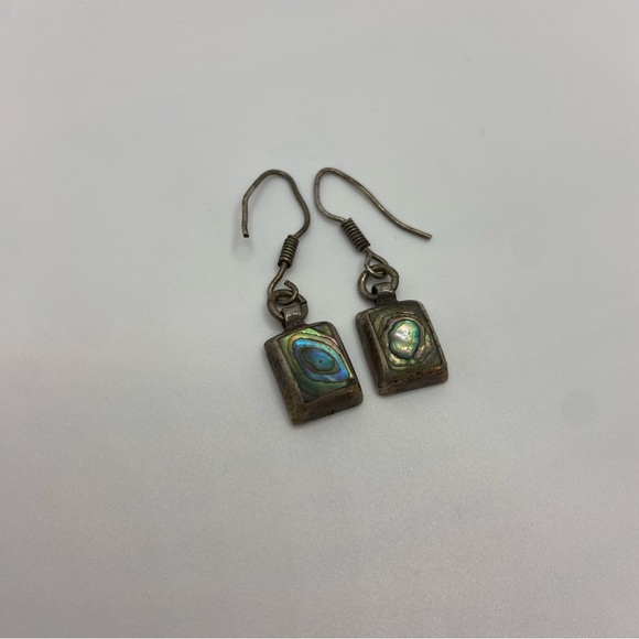 Mexico 925 Earrings Mother Of Pearl - Picture 4 of 7